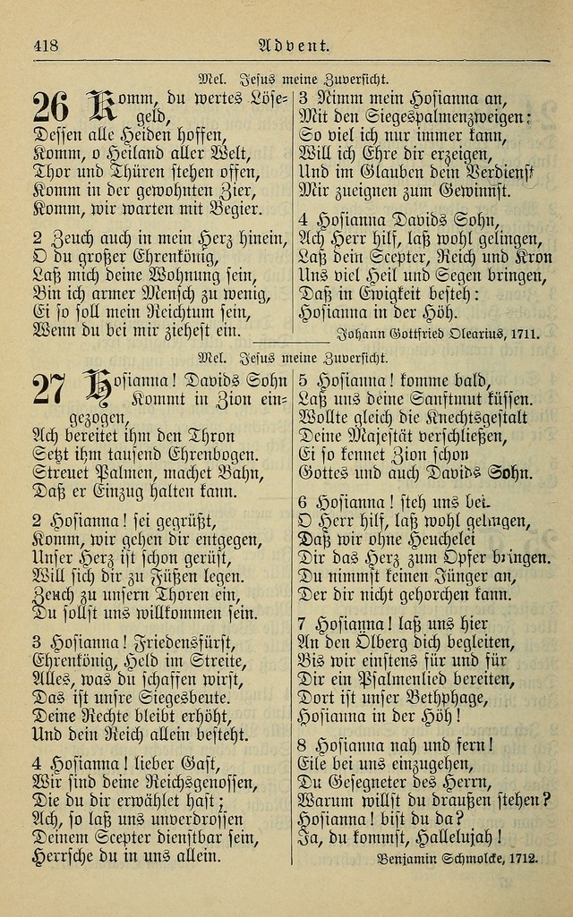 Kirchenbuch für Evangelisch-Lutherische Gemeinden page 418