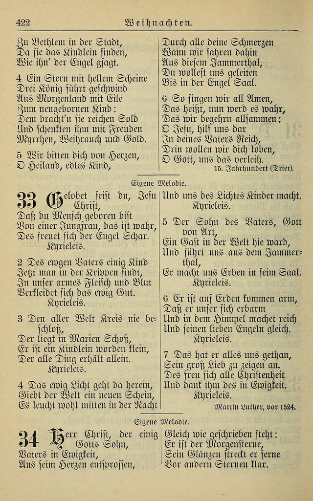 Kirchenbuch für Evangelisch-Lutherische Gemeinden page 422