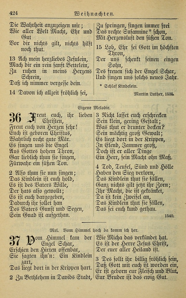 Kirchenbuch für Evangelisch-Lutherische Gemeinden page 424