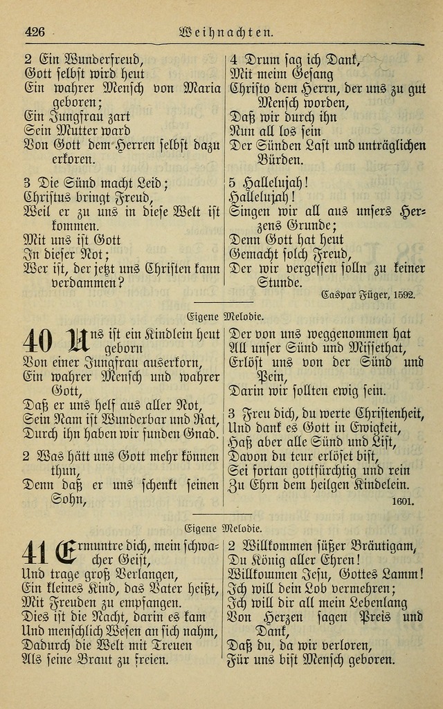 Kirchenbuch für Evangelisch-Lutherische Gemeinden page 426