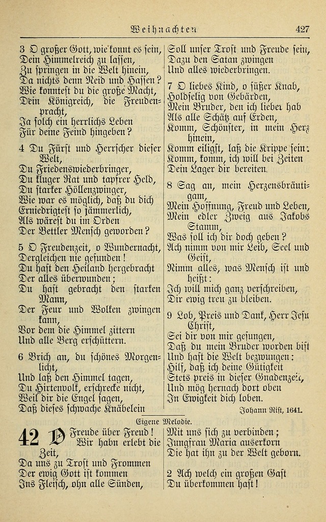 Kirchenbuch für Evangelisch-Lutherische Gemeinden page 427