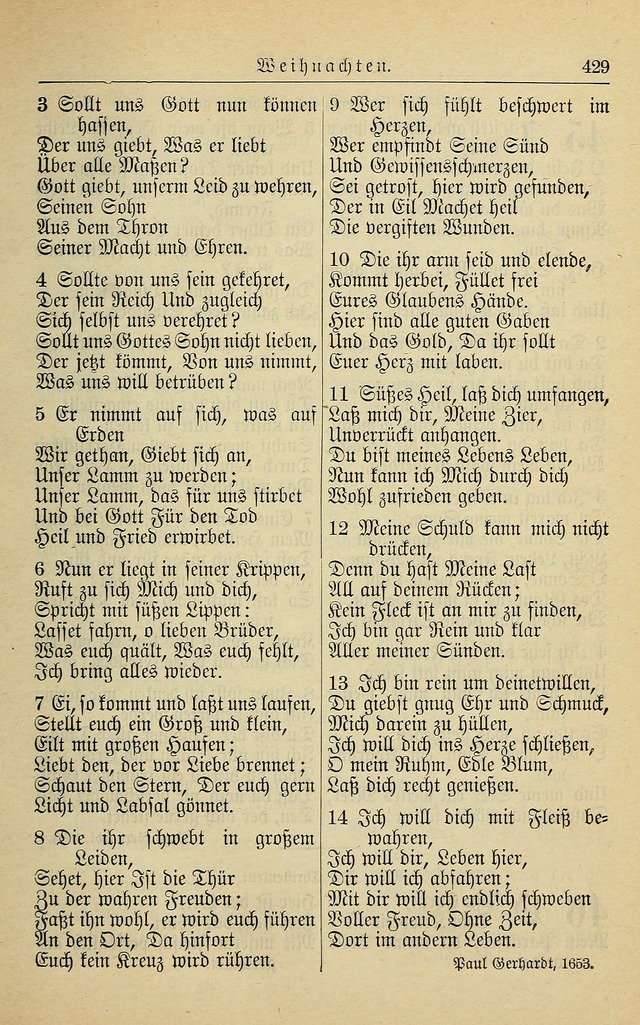 Kirchenbuch für Evangelisch-Lutherische Gemeinden page 429