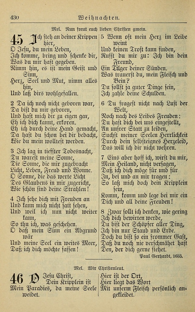 Kirchenbuch für Evangelisch-Lutherische Gemeinden page 430