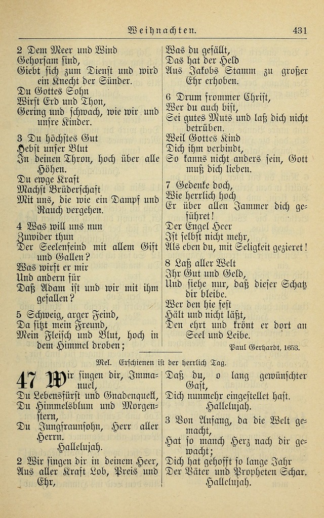 Kirchenbuch für Evangelisch-Lutherische Gemeinden page 431