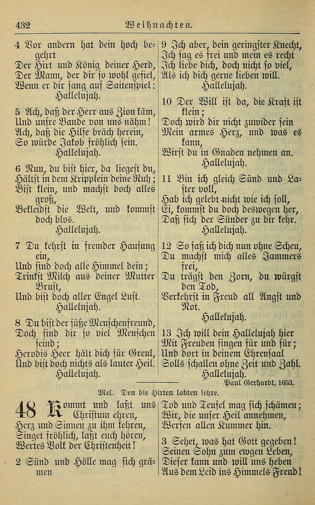 Kirchenbuch für Evangelisch-Lutherische Gemeinden page 432