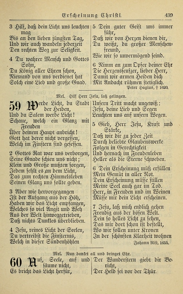 Kirchenbuch für Evangelisch-Lutherische Gemeinden page 439