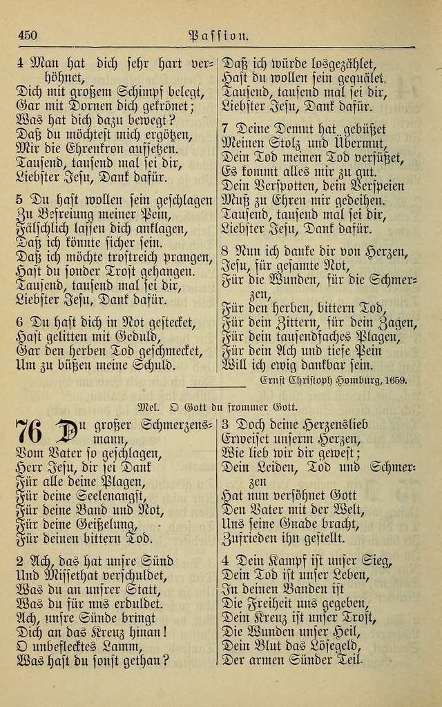 Kirchenbuch für Evangelisch-Lutherische Gemeinden page 450