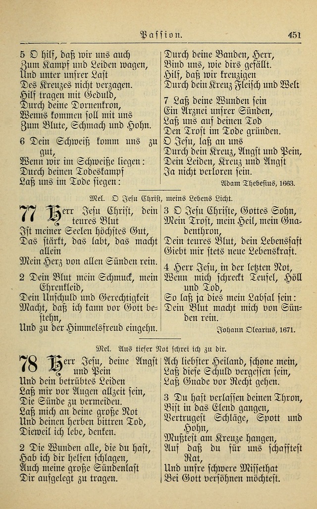 Kirchenbuch für Evangelisch-Lutherische Gemeinden page 451