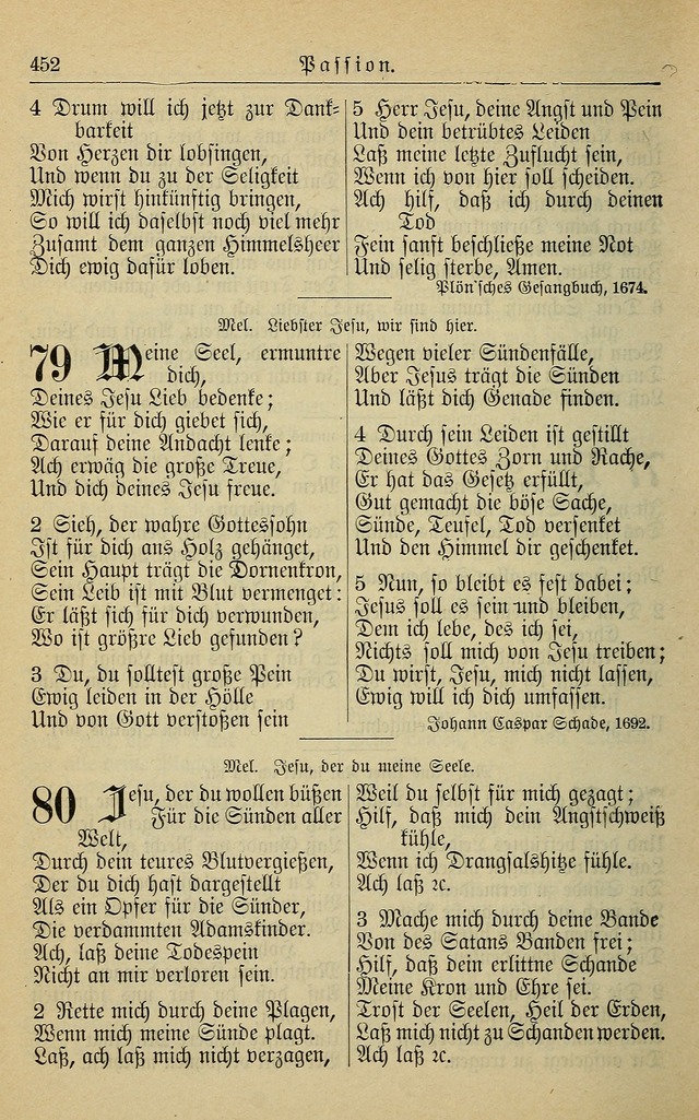 Kirchenbuch für Evangelisch-Lutherische Gemeinden page 452