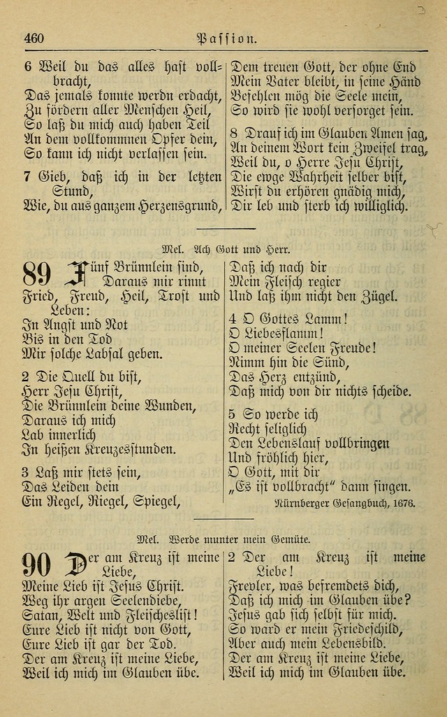 Kirchenbuch für Evangelisch-Lutherische Gemeinden page 460