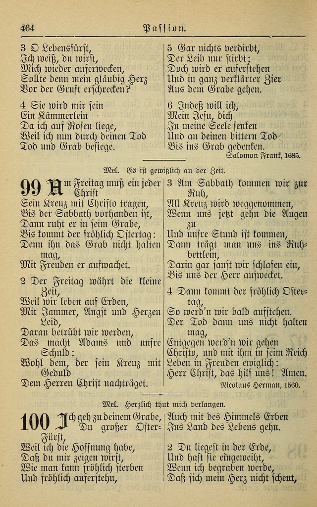 Kirchenbuch für Evangelisch-Lutherische Gemeinden page 464