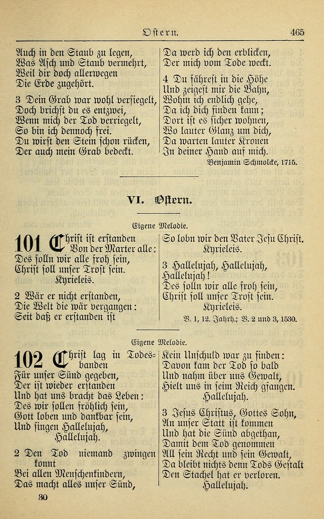 Kirchenbuch für Evangelisch-Lutherische Gemeinden page 465