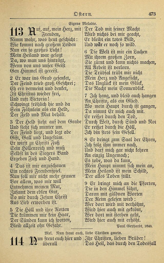 Kirchenbuch für Evangelisch-Lutherische Gemeinden page 473