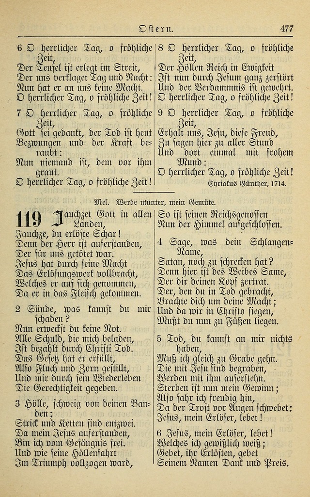 Kirchenbuch für Evangelisch-Lutherische Gemeinden page 477