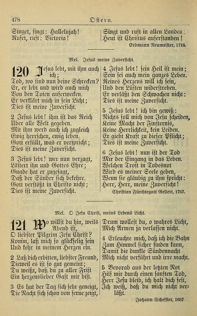 Kirchenbuch für Evangelisch-Lutherische Gemeinden page 478