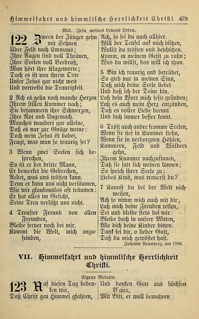 Kirchenbuch für Evangelisch-Lutherische Gemeinden page 479