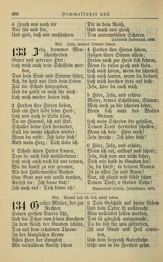 Kirchenbuch für Evangelisch-Lutherische Gemeinden page 486