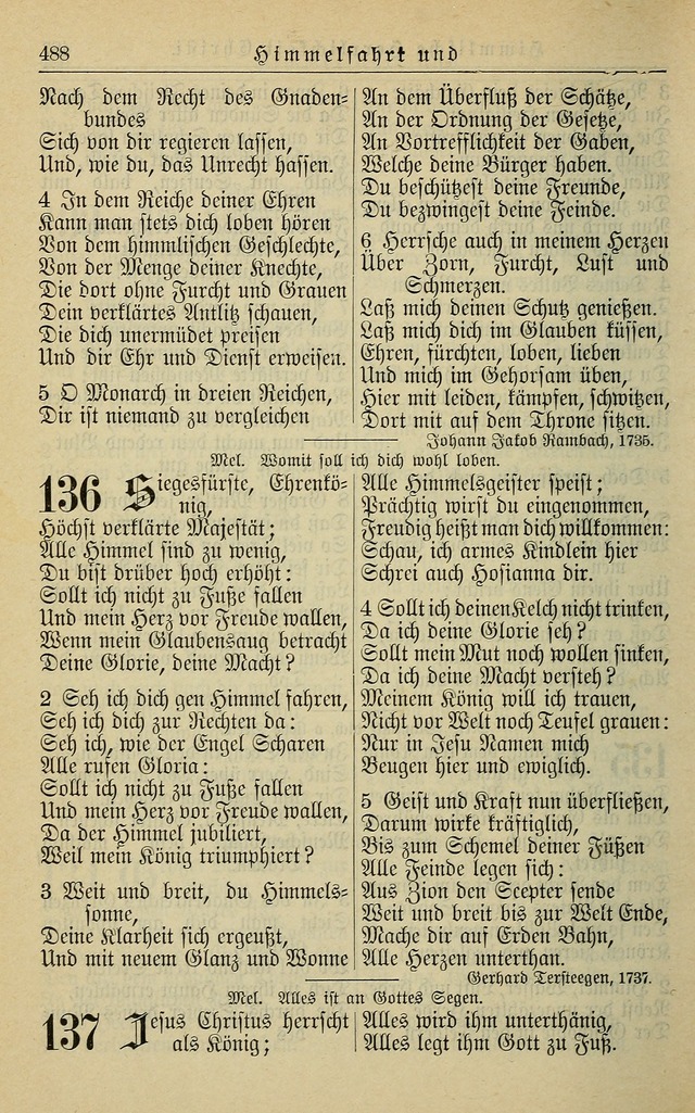 Kirchenbuch für Evangelisch-Lutherische Gemeinden page 488