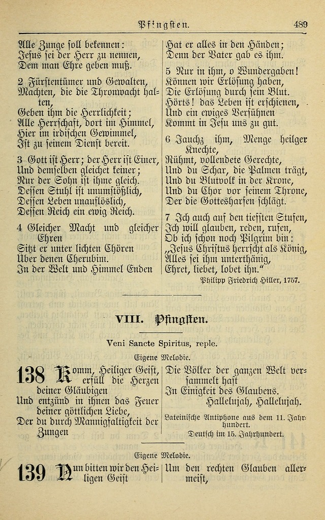 Kirchenbuch für Evangelisch-Lutherische Gemeinden page 489