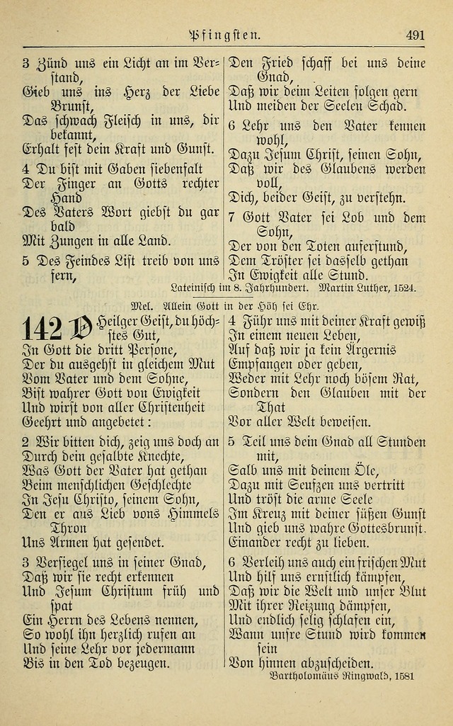 Kirchenbuch für Evangelisch-Lutherische Gemeinden page 491