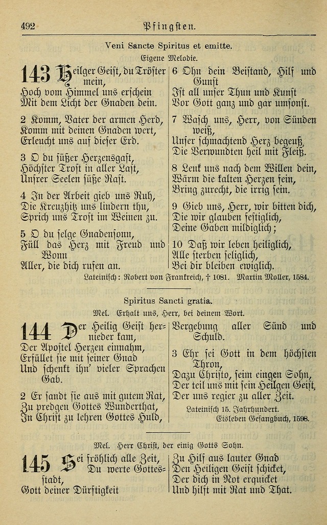 Kirchenbuch für Evangelisch-Lutherische Gemeinden page 492