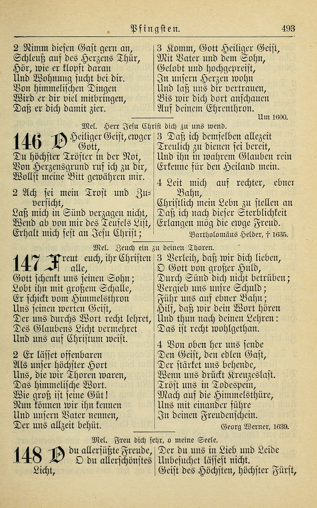 Kirchenbuch für Evangelisch-Lutherische Gemeinden page 493