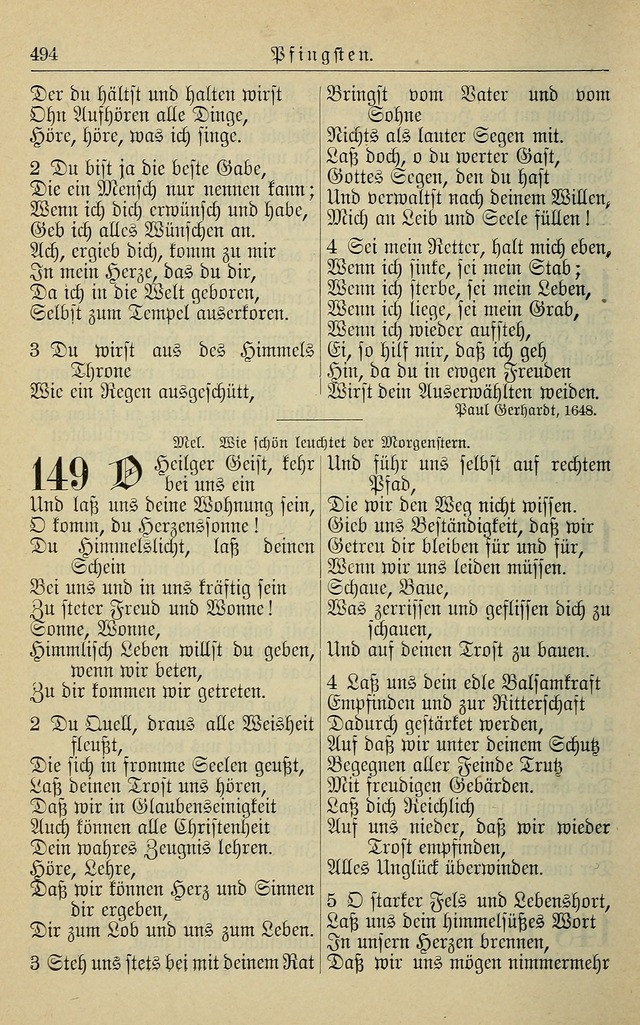 Kirchenbuch für Evangelisch-Lutherische Gemeinden page 494