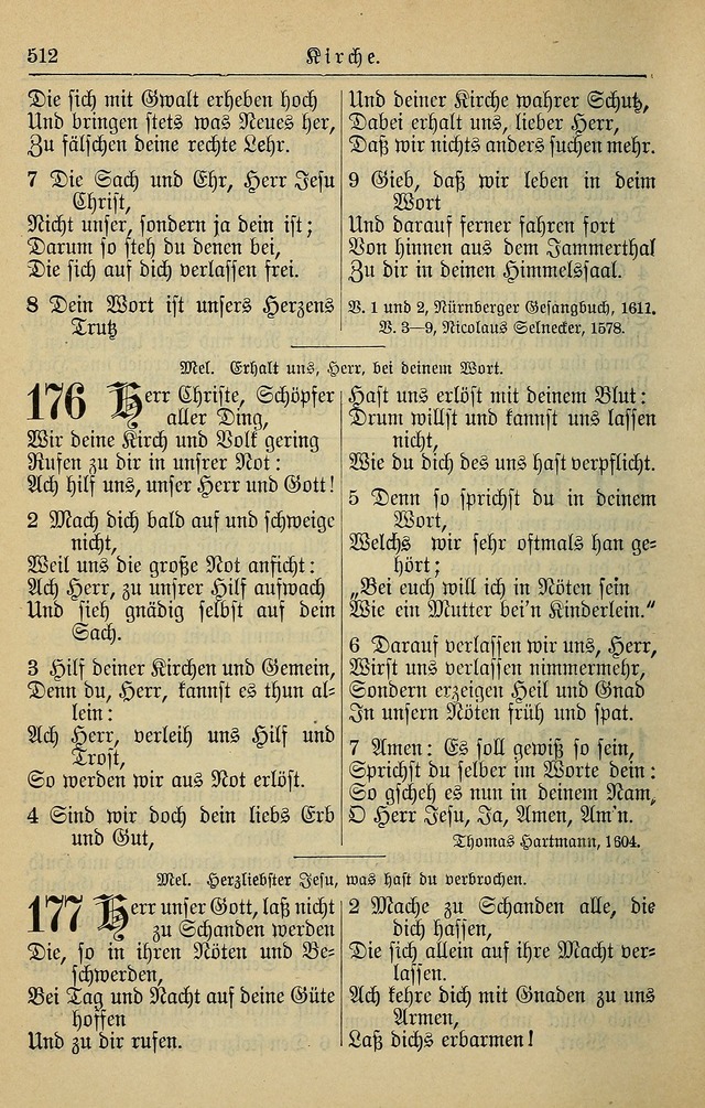 Kirchenbuch für Evangelisch-Lutherische Gemeinden page 512