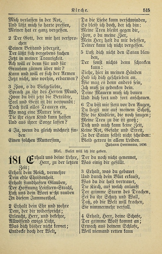 Kirchenbuch für Evangelisch-Lutherische Gemeinden page 515