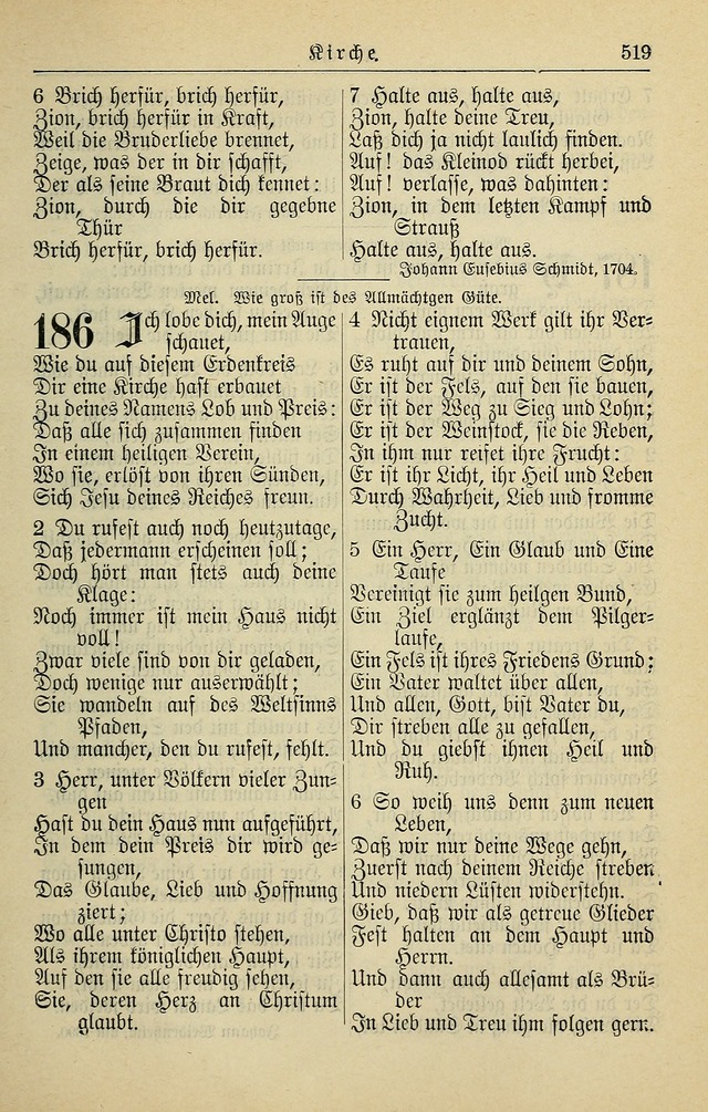 Kirchenbuch für Evangelisch-Lutherische Gemeinden page 519