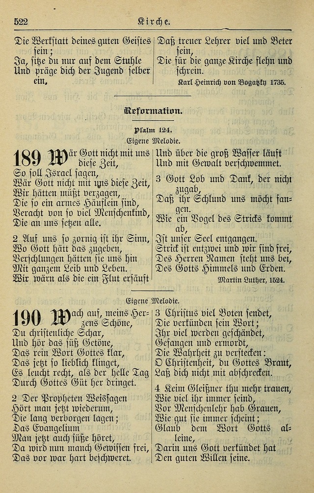 Kirchenbuch für Evangelisch-Lutherische Gemeinden page 522