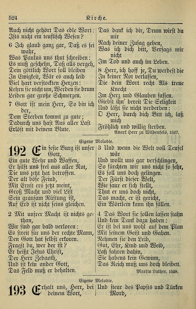 Kirchenbuch für Evangelisch-Lutherische Gemeinden page 524