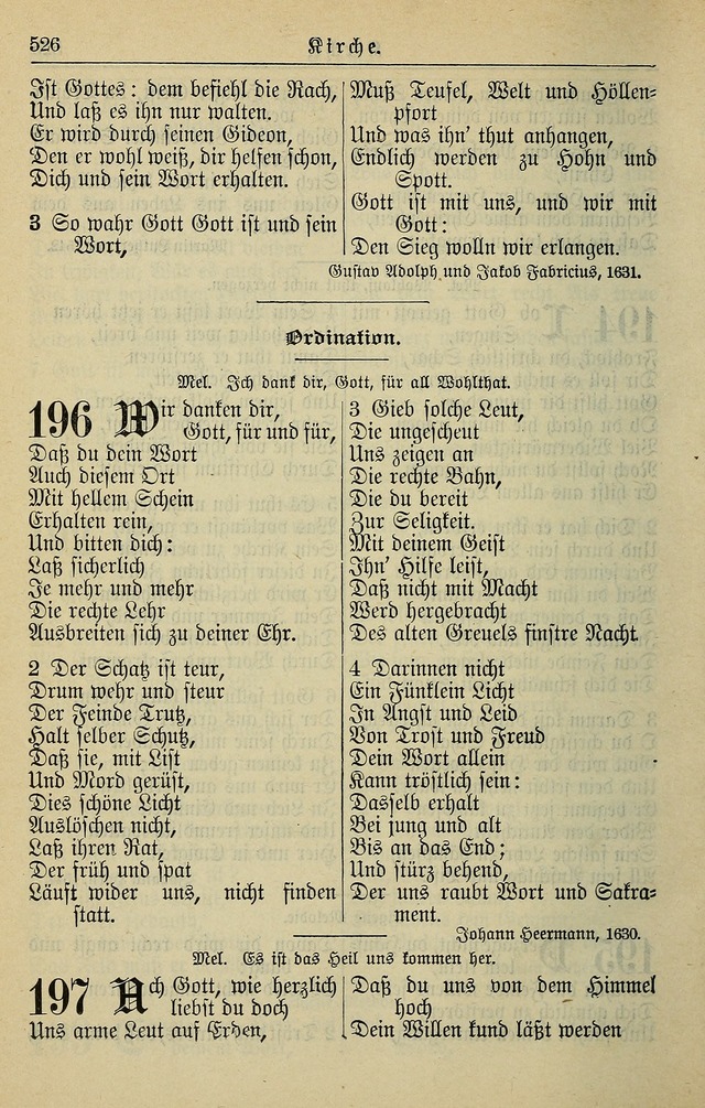 Kirchenbuch für Evangelisch-Lutherische Gemeinden page 526