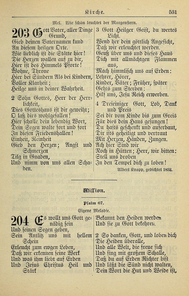 Kirchenbuch für Evangelisch-Lutherische Gemeinden page 531