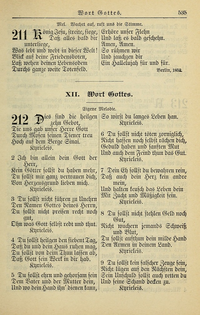 Kirchenbuch für Evangelisch-Lutherische Gemeinden page 535