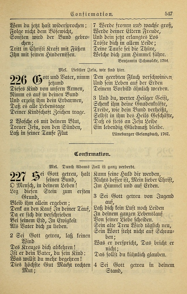 Kirchenbuch für Evangelisch-Lutherische Gemeinden page 547