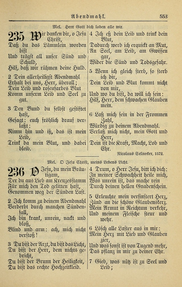 Kirchenbuch für Evangelisch-Lutherische Gemeinden page 553