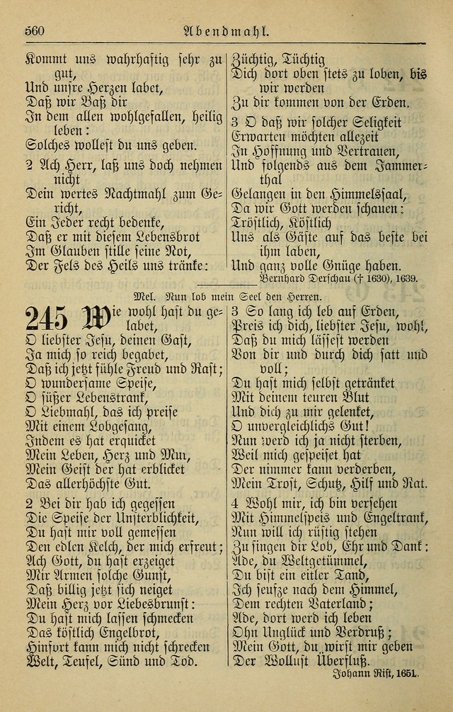 Kirchenbuch für Evangelisch-Lutherische Gemeinden page 560