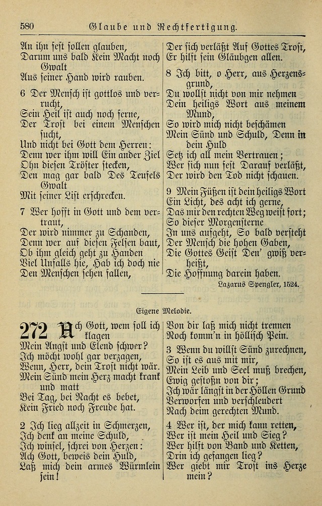 Kirchenbuch für Evangelisch-Lutherische Gemeinden page 580