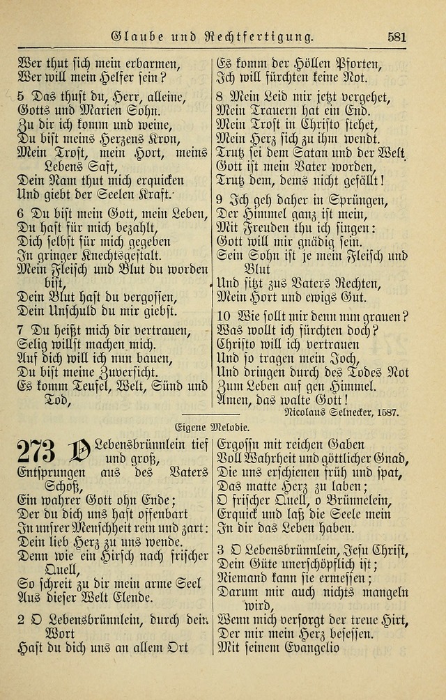 Kirchenbuch für Evangelisch-Lutherische Gemeinden page 581