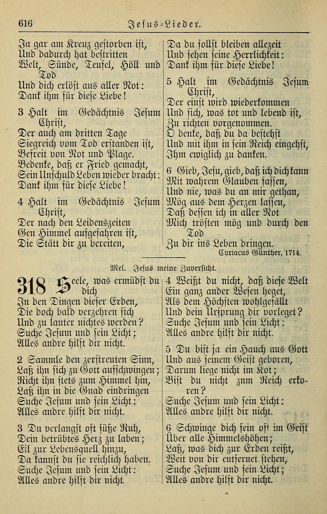 Kirchenbuch für Evangelisch-Lutherische Gemeinden page 616