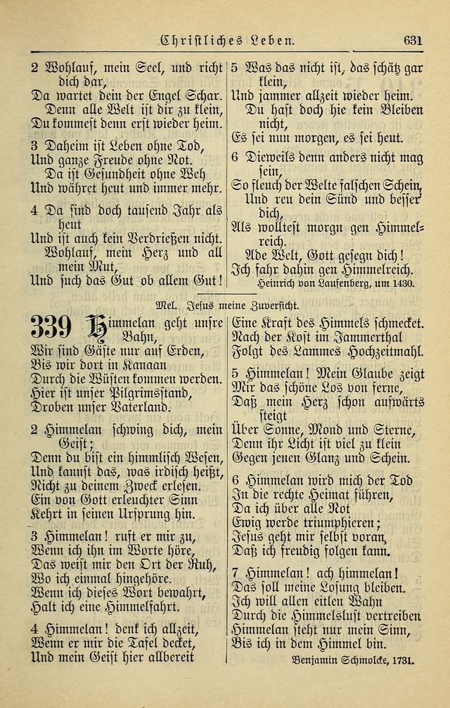 Kirchenbuch für Evangelisch-Lutherische Gemeinden page 631