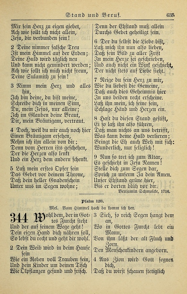 Kirchenbuch für Evangelisch-Lutherische Gemeinden page 635