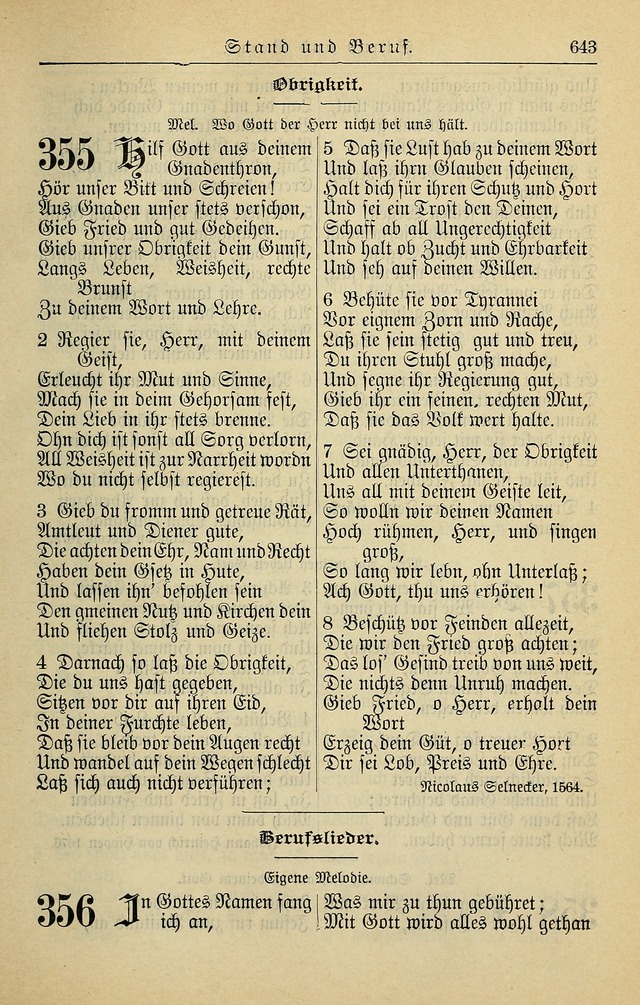 Kirchenbuch für Evangelisch-Lutherische Gemeinden page 643