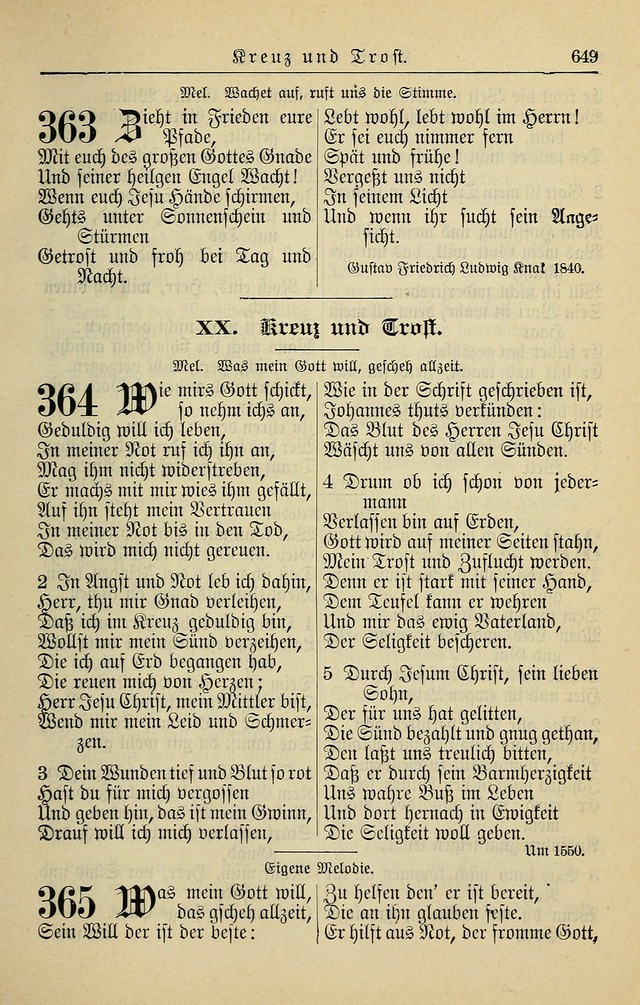 Kirchenbuch für Evangelisch-Lutherische Gemeinden page 649