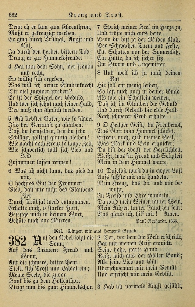 Kirchenbuch für Evangelisch-Lutherische Gemeinden page 662