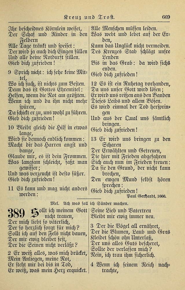 Kirchenbuch für Evangelisch-Lutherische Gemeinden page 669