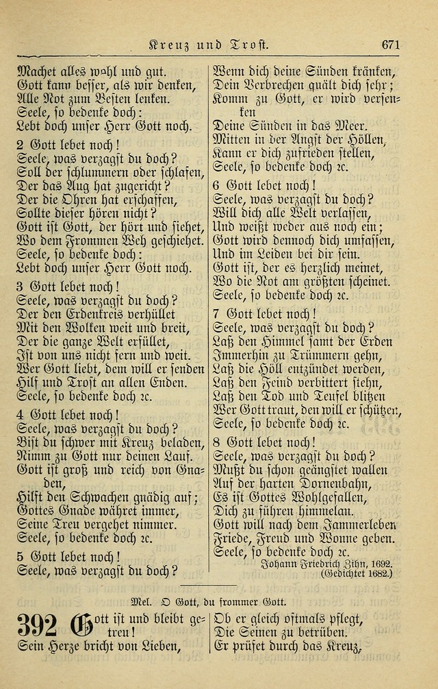 Kirchenbuch für Evangelisch-Lutherische Gemeinden page 671