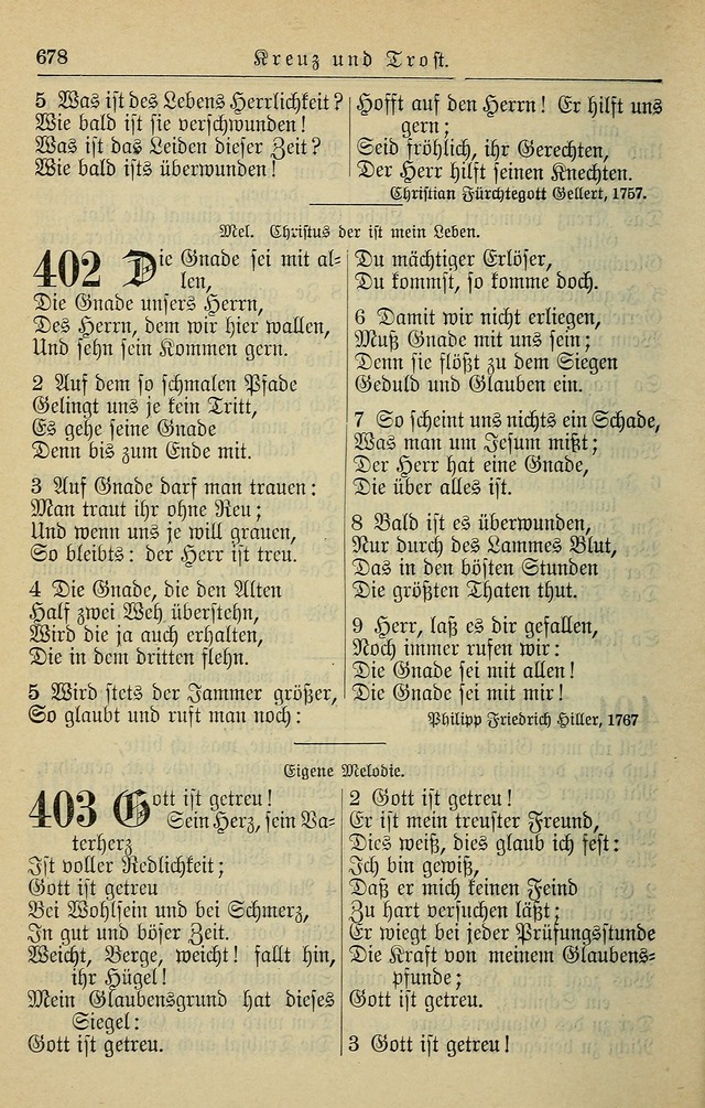 Kirchenbuch für Evangelisch-Lutherische Gemeinden page 678