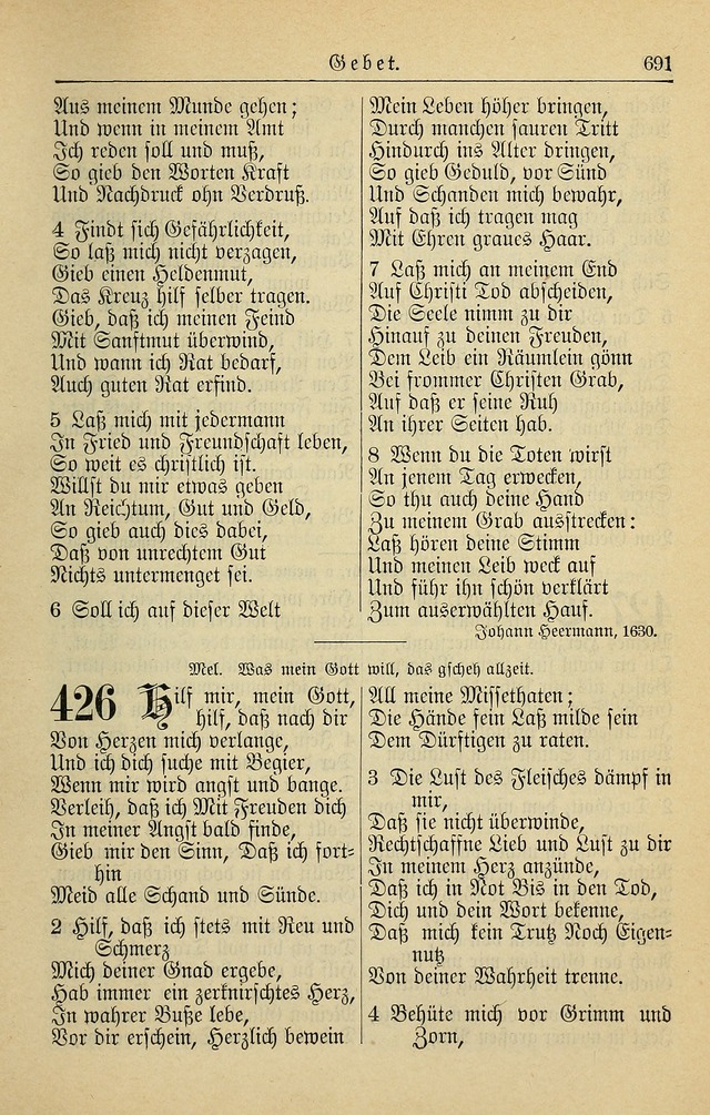 Kirchenbuch für Evangelisch-Lutherische Gemeinden page 691